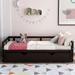 Twin Size Extending Daybed with Trundle, Wooden Daybed with Trundle,Twin to King Design,Maximized space