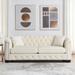 77-Inch Modern Chesterfield Velvet Sofa, 3-Seater Sofa, Upholstered