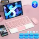 Kawaii track pad drahtlose tastatur für ios android windows tablet für ipad air 4 mini pro spanisch