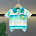 Polo a righe per bambini ragazzi Casual estate bambini ragazzi T Shirt bambino bambini vestiti