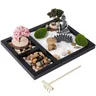 Mini Zen Garden Authentic Zen Garden Kit Zen Garden Accessories Kit con strumenti in bambù Home