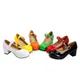 LeShion Of Chanmeb Patent Leather Pumps Women Block Heels Mary Jane Lolita Shoes Red White Yellow