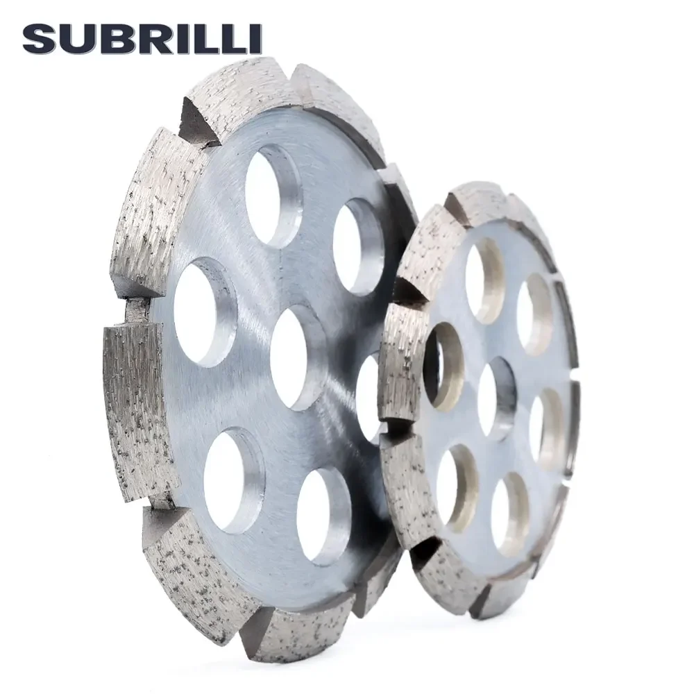 SUBRILLI 4"/5" Diamond Tuck Point Blade 100/125mm Beton Wall Tuck Pointing Tool Wall Groove Chaser Kreissägescheibe V-Form Image