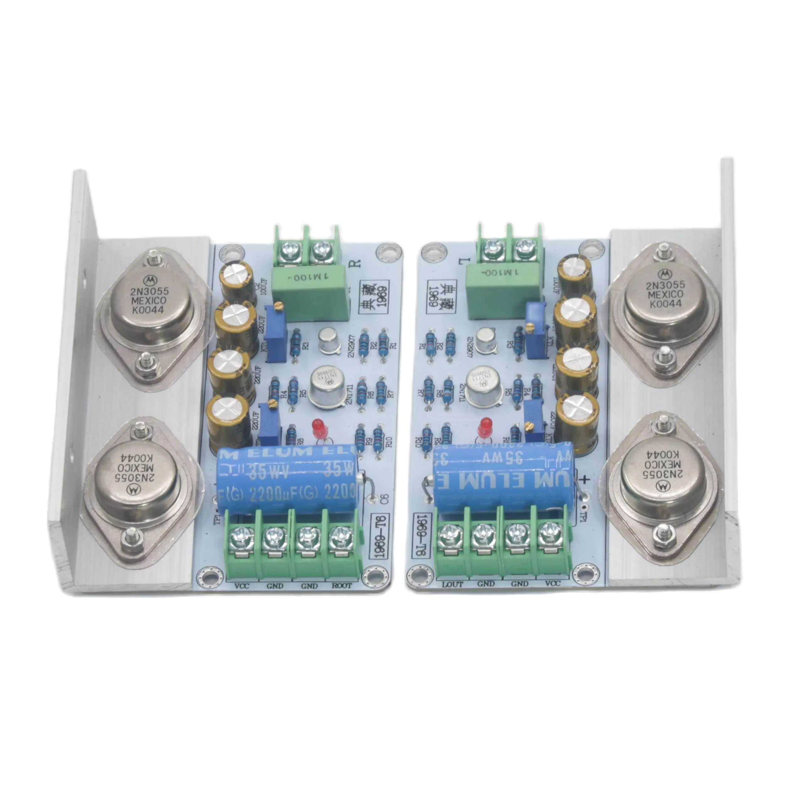 1 paar Klassische Haube 1969 Home-Audio-Sound Verstärker Bord HiFi Stereo Dual Channel Klasse A Power Amp Image