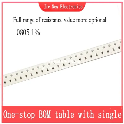 100PCS 0805 1% 0R-10M 1R 4,7 R 8,2 R 10R 100R 560R 1K 5K6 10K 47K 100K 220K 820K 1M 2M2 3M3 4M 7 9,1 M 1/8W Image