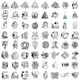 New 925 Silvering White Series Pig Stroller Dog Prince Rabbit Frog Beads Fit