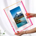 Acrylic Photo Frame Modern Acrylic Floating Picture Frames for Gallery Office Decoration Vibrant