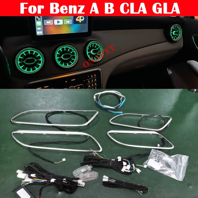 Für Mercedes-Benz A/B/CLA/GLA W176 W246 W117 W156 Für Kia Stinger LED Umgebungs licht Dashboard Streifen Tür Dekorative Air Vent Image