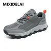 Herren Freizeit schuhe Marke Herren Schuhe atmungsaktive Mesh Sneakers Flats Schuhe bequeme Paare Outdoor Wanderschuhe plus Größe 36-46