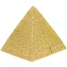 Mini Pyramid Model Vintage Egyptian Pyramid Figurine Statue Sculpture Feng Shui Pyramid Golden