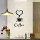 Kaffee Tee Tasse Kunst Wand Aufkleber Aufkleber abnehmbare DIY Becher Aufkleber Tapete für Küche