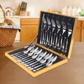 24 Piece Stainless Steel Cutlery Set For 6 People Package Included 6 Dinner Knife 6 Dinner Fork 6