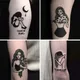 20/60/100pcs Diablo Series Tattoo Stickers Cute Male And Female Couple Tattoo Stickers Small