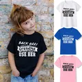 Back Off I Have A Crazy Grandma Children's Funny T Shirts Kids Boys Girls Unisex Short Sleeve Causal