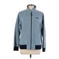 Patagonia Fleece Jacket: Below Hip Blue Color Block Jackets & Outerwear - Women's Size Large