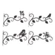 1Pc Metal Hanging Basket Hooks with Screws Flower Basket Outdoor Plant Bracket Wall Mounted Hook