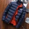 Men's padded jacket 2023 autumn/winter new brand short padded men's warm jacket thick casual padded