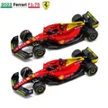 Bburago 1:43 2022 F1 Ferrari F1-75th anniversario #16 Leclerc #55 Sainz lega veicolo pressofuso