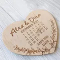 Personalisierte Holz Herz Sparen die Datum Magnet Hochzeit Einladung Hochzeit Geschenke für Gäste