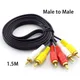 1 5 m 3rca Stecker auf 3 rca Stecker Composite Audio Video av Kabel Stecker Kabel für