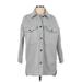 Banana Republic Factory Store Jacket: Mid-Length Gray Marled Jackets & Outerwear - Women's Size X-Small Petite