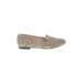 Vince Camuto Flats: Slip On Chunky Heel Bohemian Gold Shoes - Women's Size 8 - Almond Toe