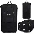 Plus Airline Checked Bag Oxford Large Capacity Travel Universal Wheel Foldable Luggage Moving