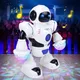Mini Dazzling Children Toys Automatic Dancing Robot Space Light and Music Intelligent Electric Toys