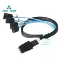 SAS SATA Cable Mini-SAS SFF-8087 To 4 SATA Cable Mini SAS 4i SFF8087 36P To 4 SATA 7P Cable 12Gbps