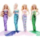 Doll Clothes For Barbiees Shiny Beauty Fish Tail Dress Mermaid Costume for Barbies Doll Clothes