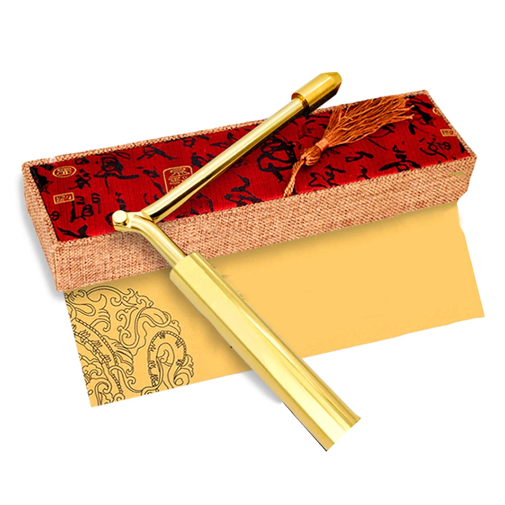 1 stücke reines Kupfer Falt detektion sstab Feng Shui Detektion sstab Werkzeug Wassers täbe Metall detektoren Gold detektor Werkzeug teile Image