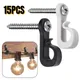 1 Set/15 pcs Hooks Q-Hanger hristmas Lights Hooks with PhillipsScrew for Garage New Year Party