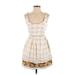 New Romantics Casual Dress - Mini Scoop Neck Sleeveless: White Dresses - Women's Size 2