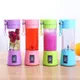 380ml Blue/Pink Mini Portable Blender Milkshake Cup With USB Rechargeable 6 Blades Mini Fruit Juice