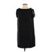 Lou Lou Casual Dress - Shift: Black Solid Dresses - Women's Size Small