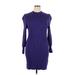 Banana Republic Casual Dress - Sweater Dress: Purple Dresses - Women's Size X-Large