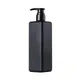 Bouteille à pompe noire pour shampoing liquide Regina porte-gel douche récipient africain 500ml