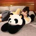 Ours Panda géant Long en peluche de 120CM poupée en peluche couchée en position couchée jouet