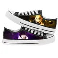 Baskets basses en toile Anime Ninja Uzumaki pour enfants chaussures décontractées pour jeunes