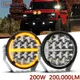 BraveWAY Super Bright 6 5 pouces rond LED Work Light pour camionnette hors route ATV UTV 4WD 4x4 Led