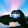 Boule de cristal K9 sphère de moulage en verre optique boule de photographie décorative boule de