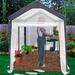 Arlmont & Co. Kealon 6' W x 8' D Hobby Greenhouse Polyethylene Film in Black | 82 H x 72 W x 96 D in | Wayfair D42093AAF5454A3A9795672055D1889E