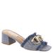 Steve Madden Santana - Womens 7 Blue Sandal Medium