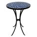 Winston Porter Outdoor Mosaic Side Table, 14 Inch Round Concrete Tile Top, Patio End Table | Wayfair 8301D99997D548478C9B9A80F1799B8E