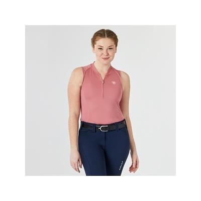 Ariat Hailey 1/4 Zip Sleeveless Shirt - XL - Dusty Rose - Smartpak