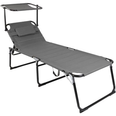 Mojawo - xxl Alu Gartenliege mit Dach L200xB70cm-MMC4400ANSD-var1 Image