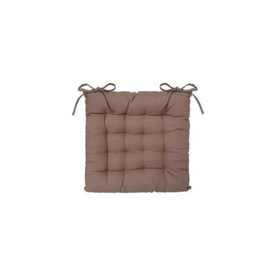 Stuhlkalette mit Knoten 38 x 38 cm Atmosphéra - Taupe - Taupe Image