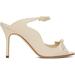 Beige Fiocchetti Heeled Sandals