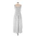 Rebecca Taylor Casual Dress - Midi: White Polka Dots Dresses - Women's Size Medium
