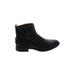 Franco Sarto Ankle Boots: Black Solid Shoes - Women's Size 9 1/2 - Round Toe